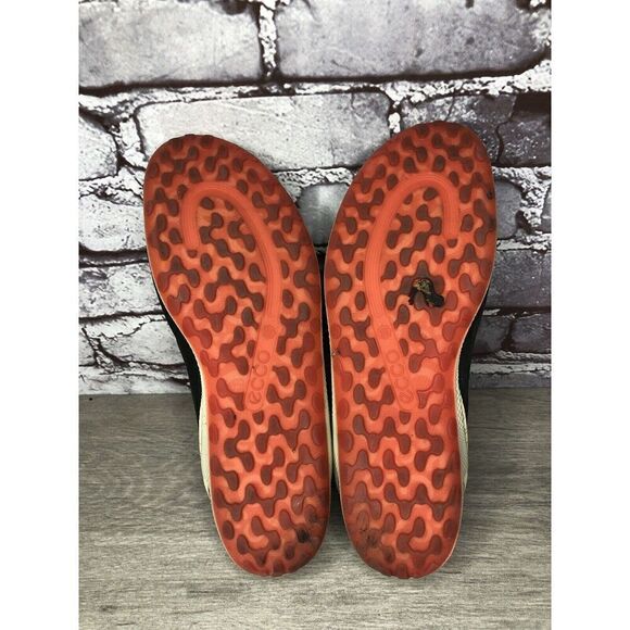 Ecco Biom Natural Motion Black Suede Red Textile Flats Shoes Women Sz 39EU/8.5M - Picture 8 of 16